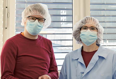Jöri Hauser und Tabea Pletscher, Mitarbeitende Team Lebensmittel