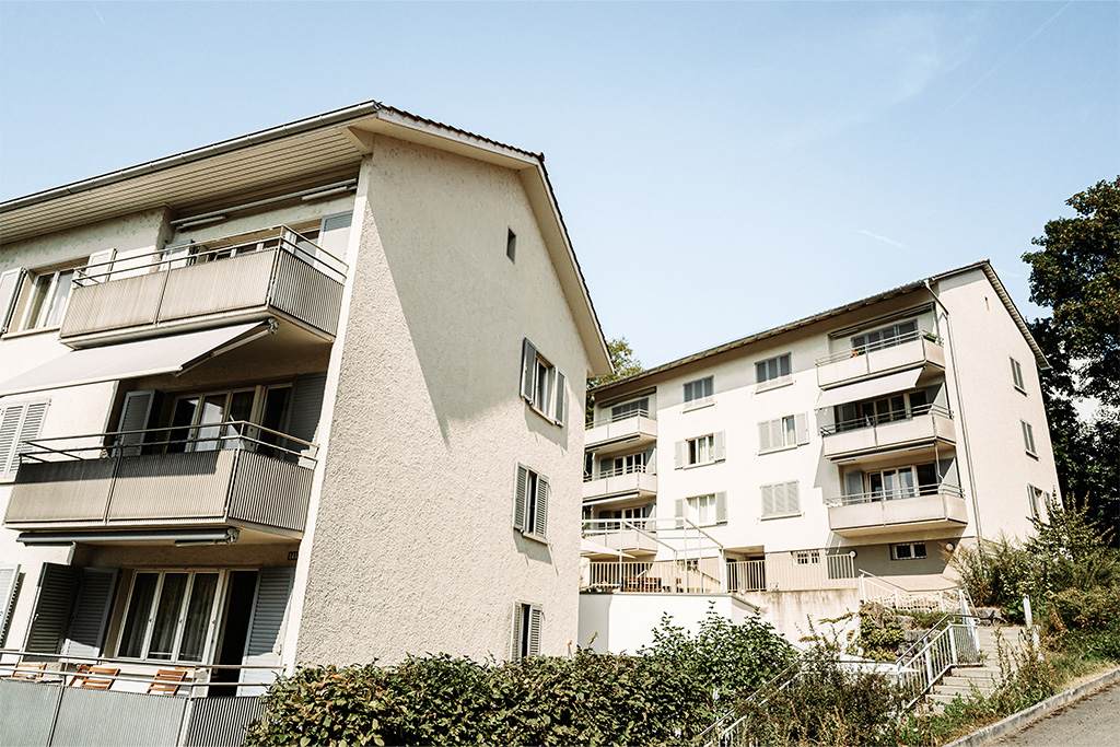 Die zwei Wohnblöcke des Altra Wohnens in Buchthalen