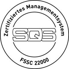 Opens SQS FSSC 22000 certificate as PDF in a new tab